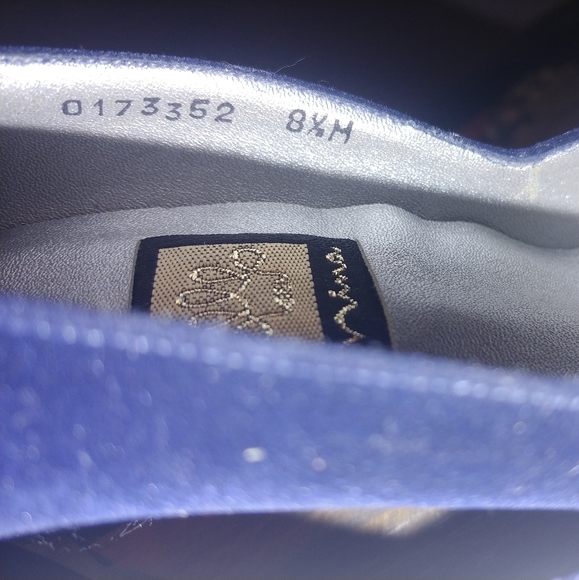 Nina Blue Sueded Pumps - Picture 5 of 7